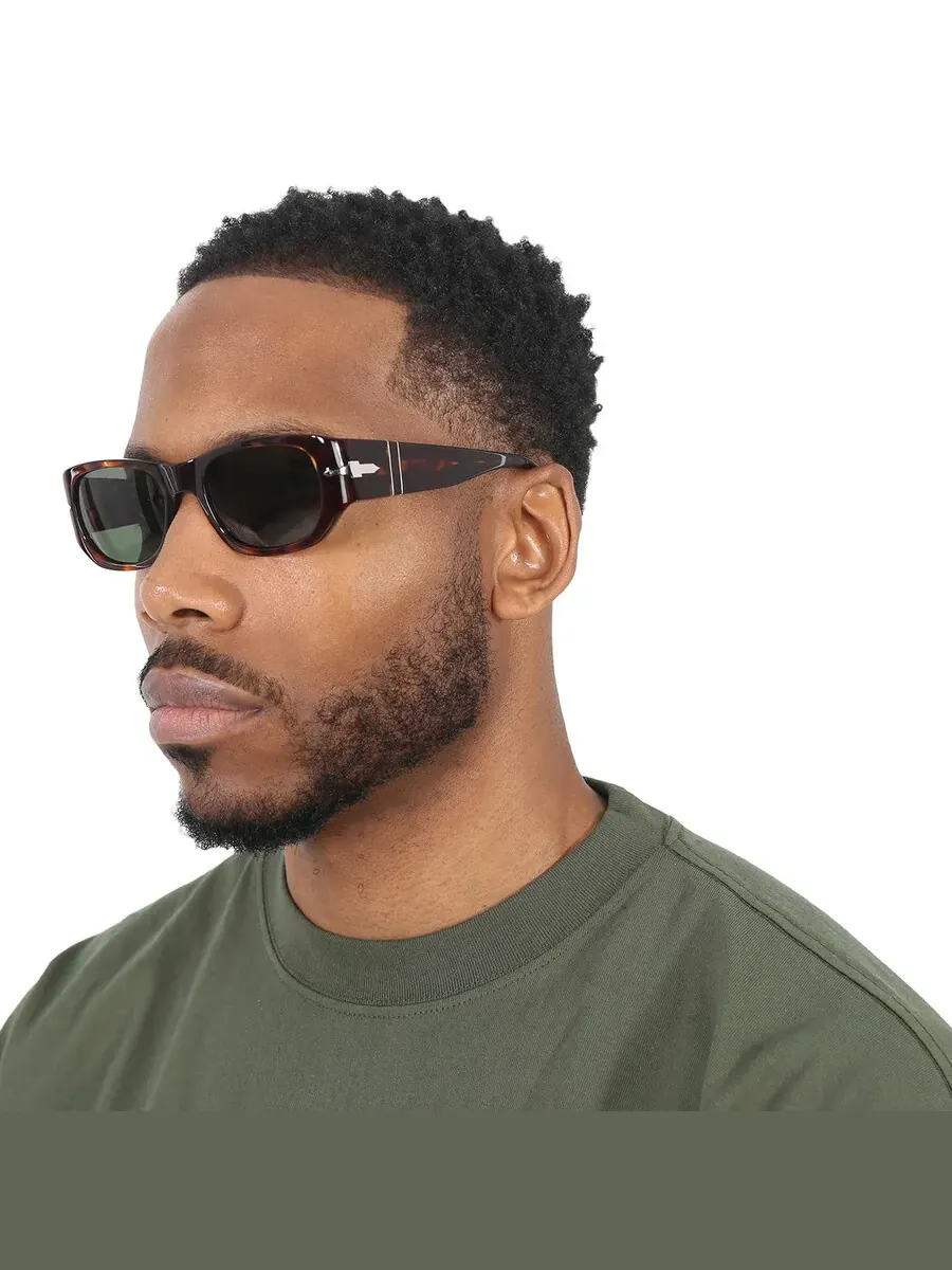Солнцезащитные очки Persol Green Square унисекс PO3307S 24/31 55 — изображение 2 из 6, хавана