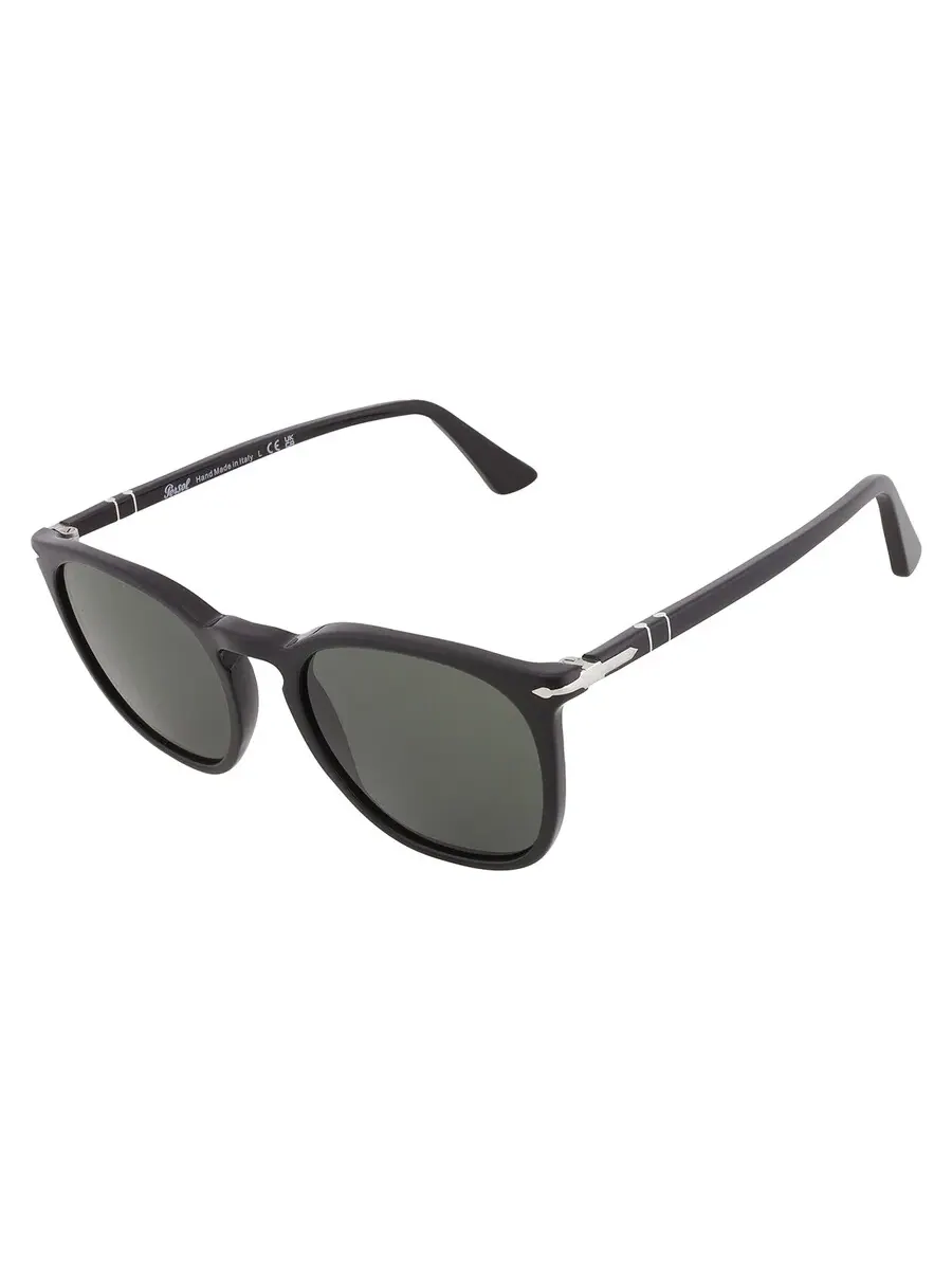Солнцезащитные очки Persol Green Square Unisex PO3316S 95/31 52 — изображение 3 из 5, черный