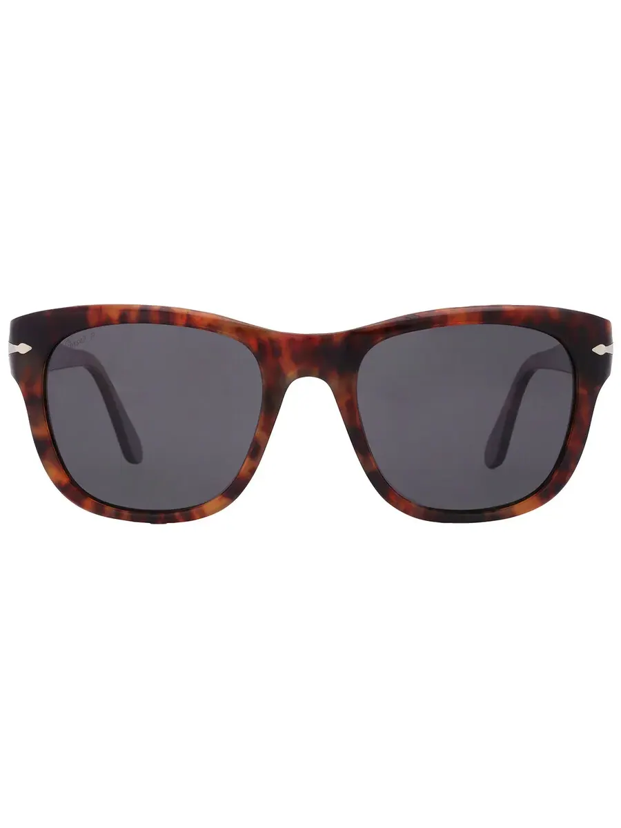 Поляризованные черные квадратные солнцезащитные очки Persol унисекс PO3313S 108/48 52