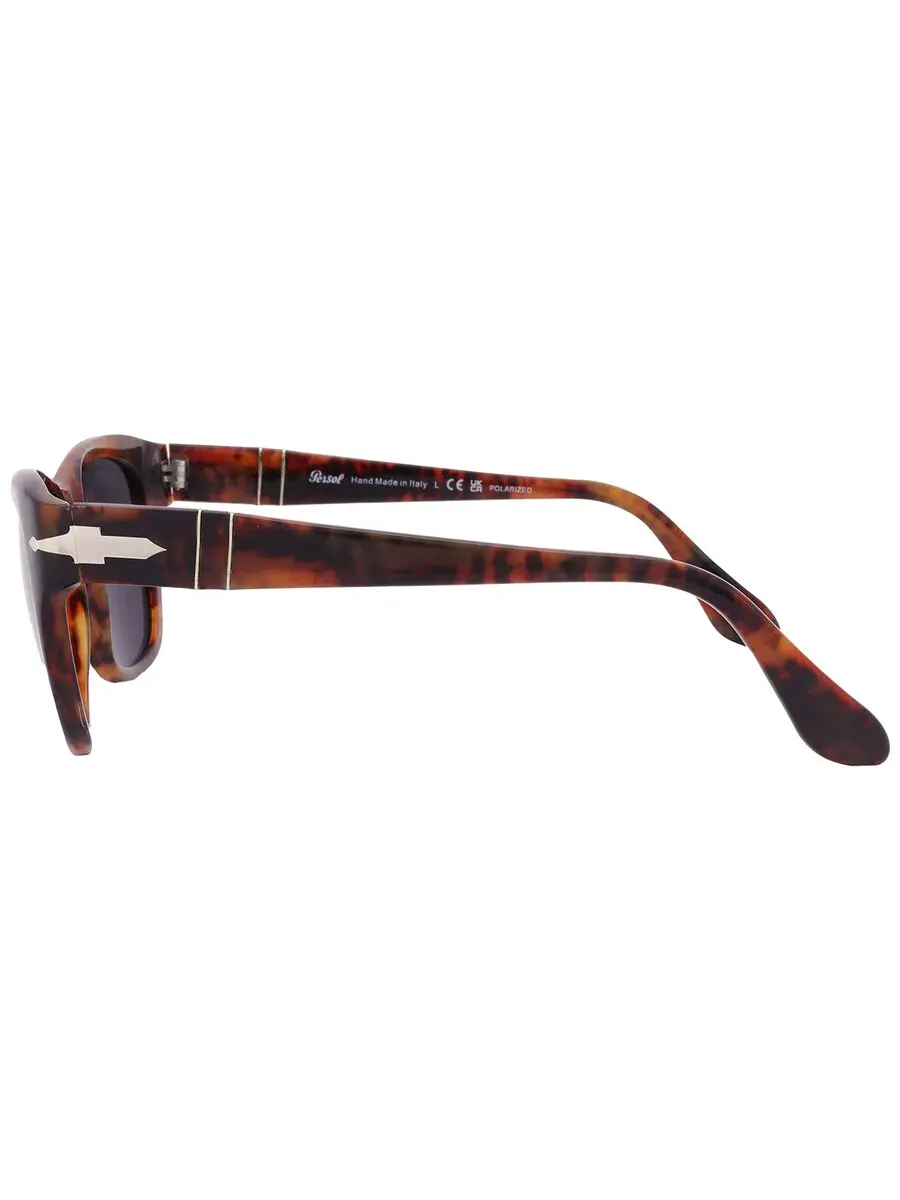 Поляризованные черные квадратные солнцезащитные очки Persol унисекс PO3313S 108/48 52 — изображение 4 из 6, кофейный