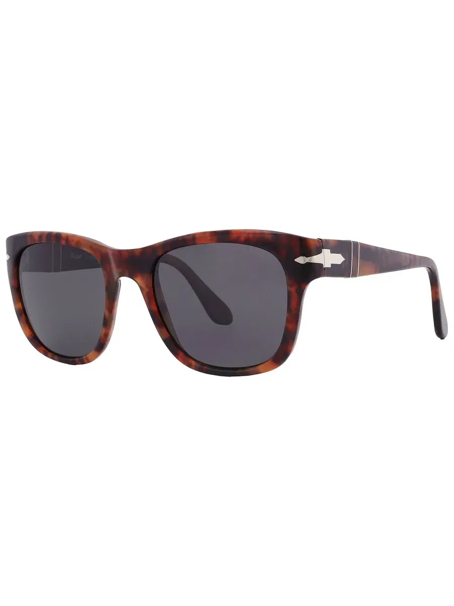 Поляризованные черные квадратные солнцезащитные очки Persol унисекс PO3313S 108/48 52 — изображение 5 из 6, кофейный