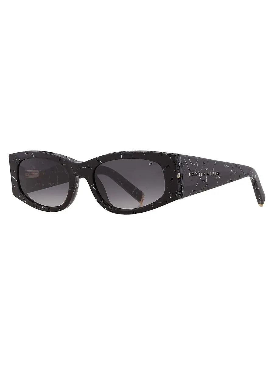 Серые градиентные овальные женские солнцезащитные очки Philipp Plein SPP025S 0869 55 — изображение 3 из 5, серый