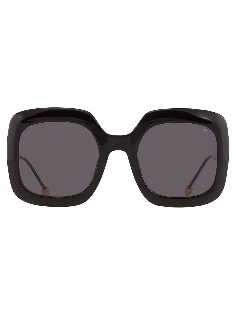 Серые квадратные женские солнцезащитные очки Philipp Plein SPP065S 0700 55