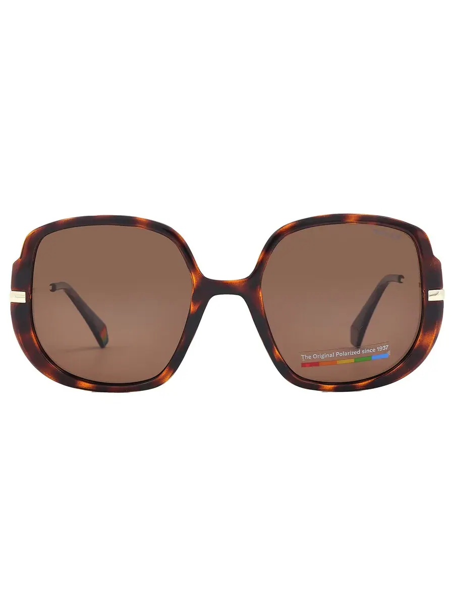 Женские солнцезащитные очки Polaroid Bronze Butterfly PLD 6181/S 0086/SP 53 — коричневый