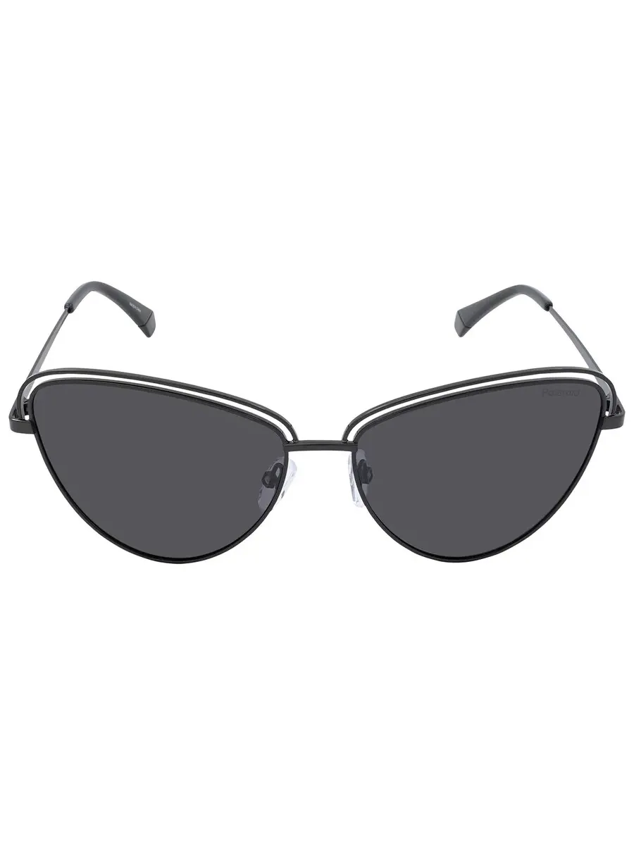 Женские солнцезащитные очки Polaroid Core Grey Cat Eye PLD 4094/S 0807/M9 57 — черный