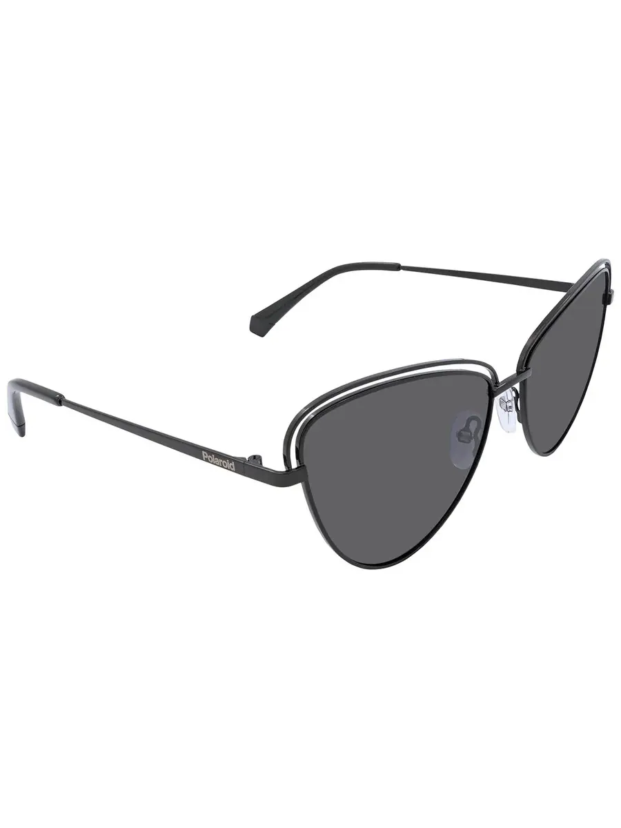 Женские солнцезащитные очки Polaroid Core Grey Cat Eye PLD 4094/S 0807/M9 57 — изображение 2 из 3, черный