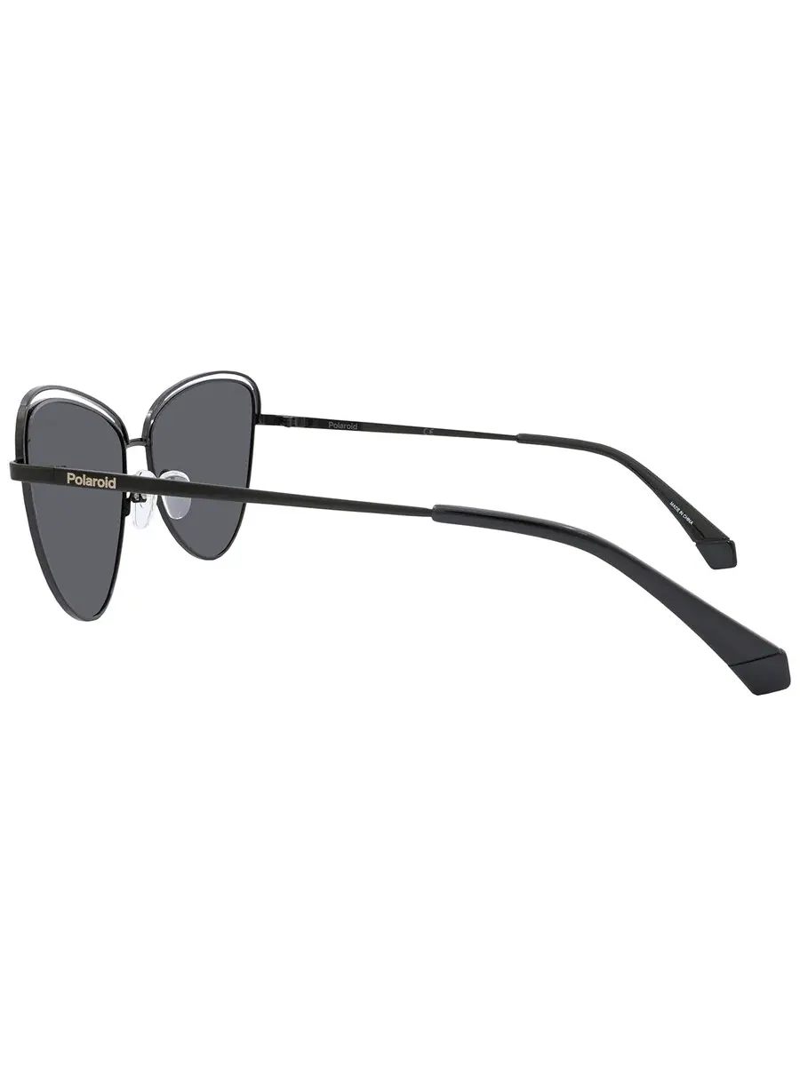Женские солнцезащитные очки Polaroid Core Grey Cat Eye PLD 4094/S 0807/M9 57 — изображение 3 из 3, черный