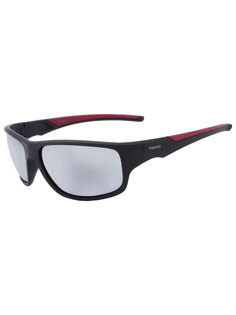 Солнцезащитные очки мужские поляризованные Polaroid Polarized Grey Wrap PLD 7010/S 0OIT/EX 64 — изображение 4 из 5