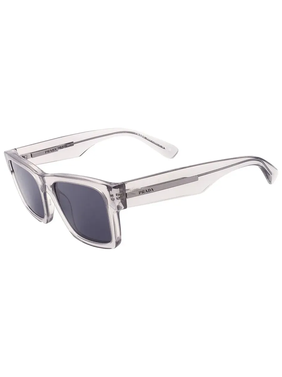 Мужские солнцезащитные очки Prada Blue Rectangular PR 25ZS U430A9 56 — изображение 3 из 6, синий
