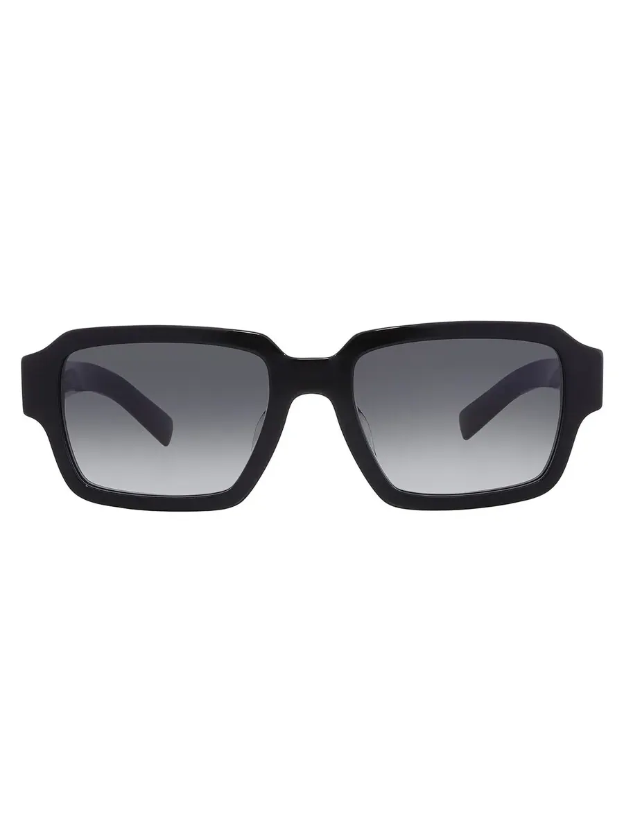 Серые градиентные квадратные женские солнцезащитные очки Prada PR 02ZS 1AB06T 52