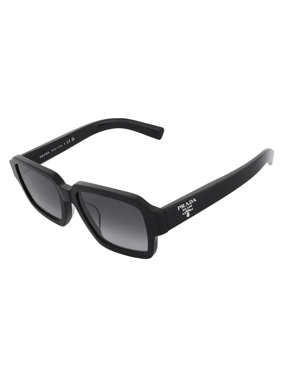 Серые градиентные квадратные женские солнцезащитные очки Prada PR 02ZS 1AB06T 52 — изображение 3 из 5, серый