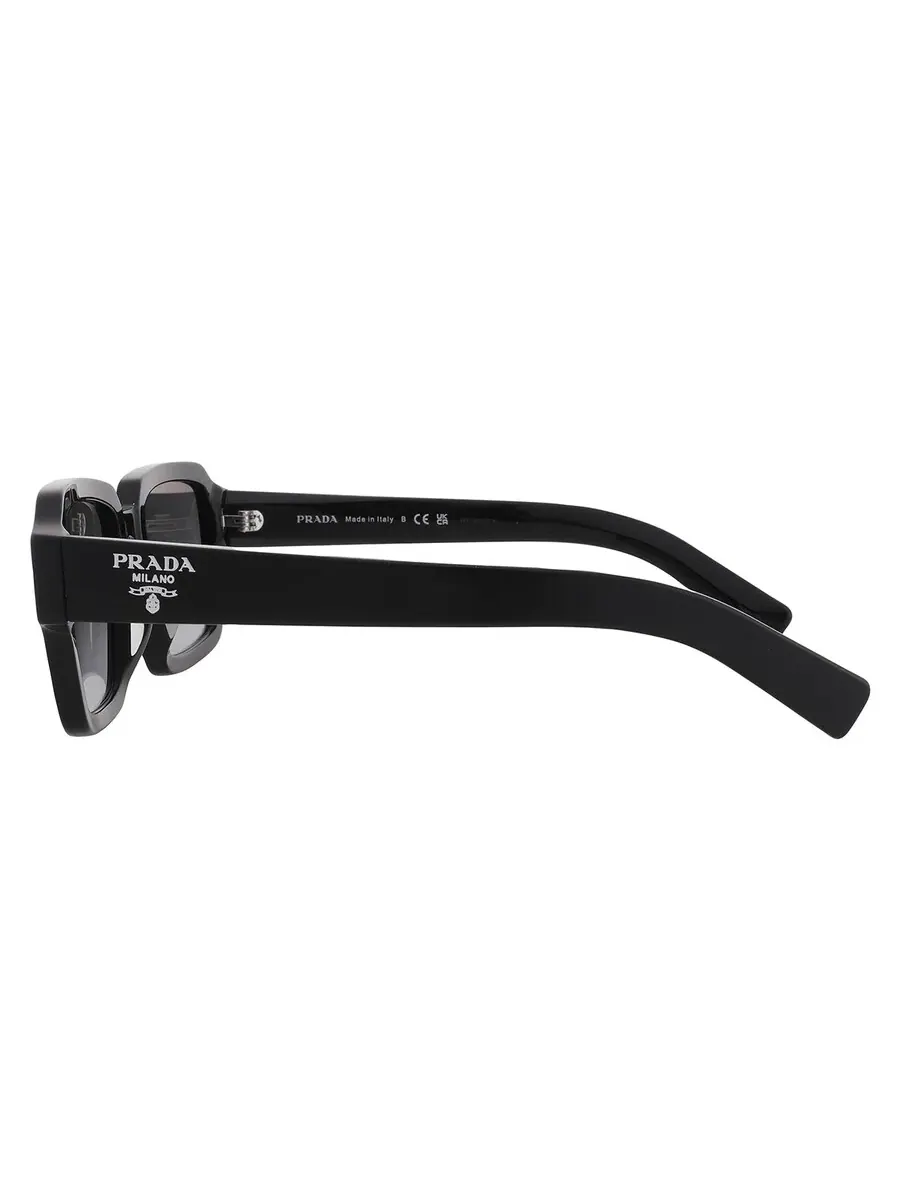 Серые градиентные квадратные женские солнцезащитные очки Prada PR 02ZS 1AB06T 52 — изображение 4 из 5, серый