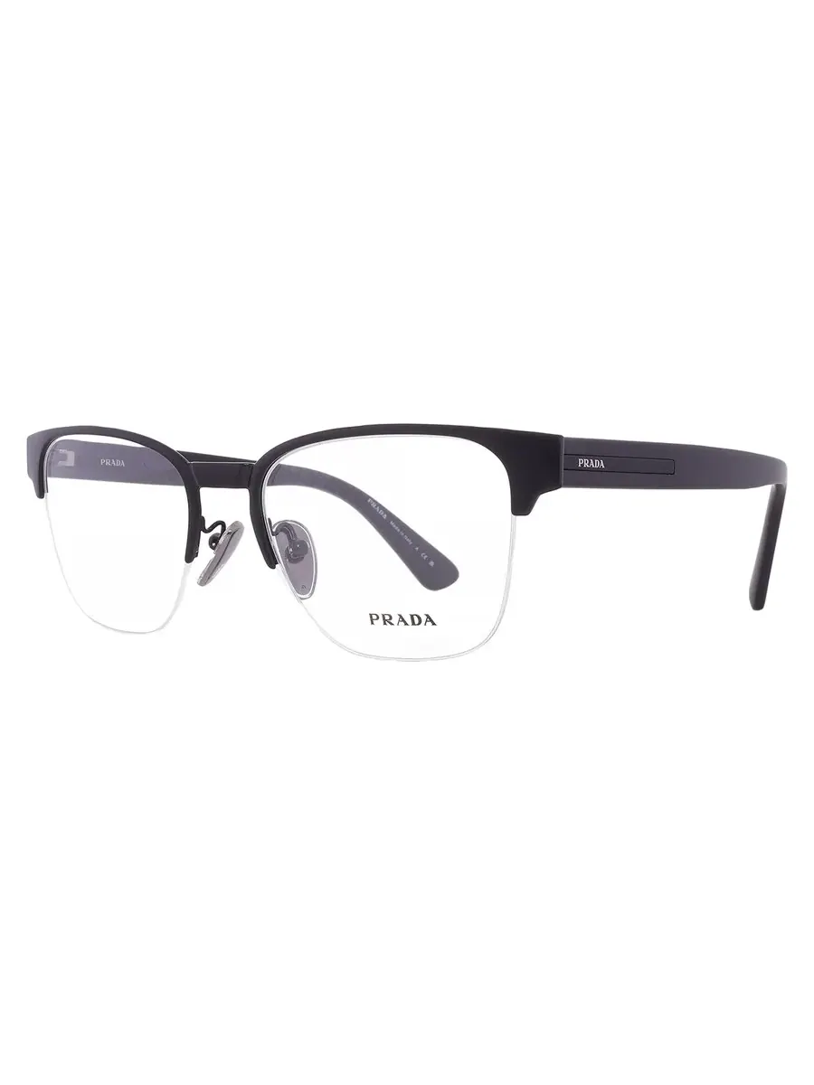 Мужские очки Prada Demo Oval PR A52V 1BO1O1 54 — изображение 2 из 5, черный
