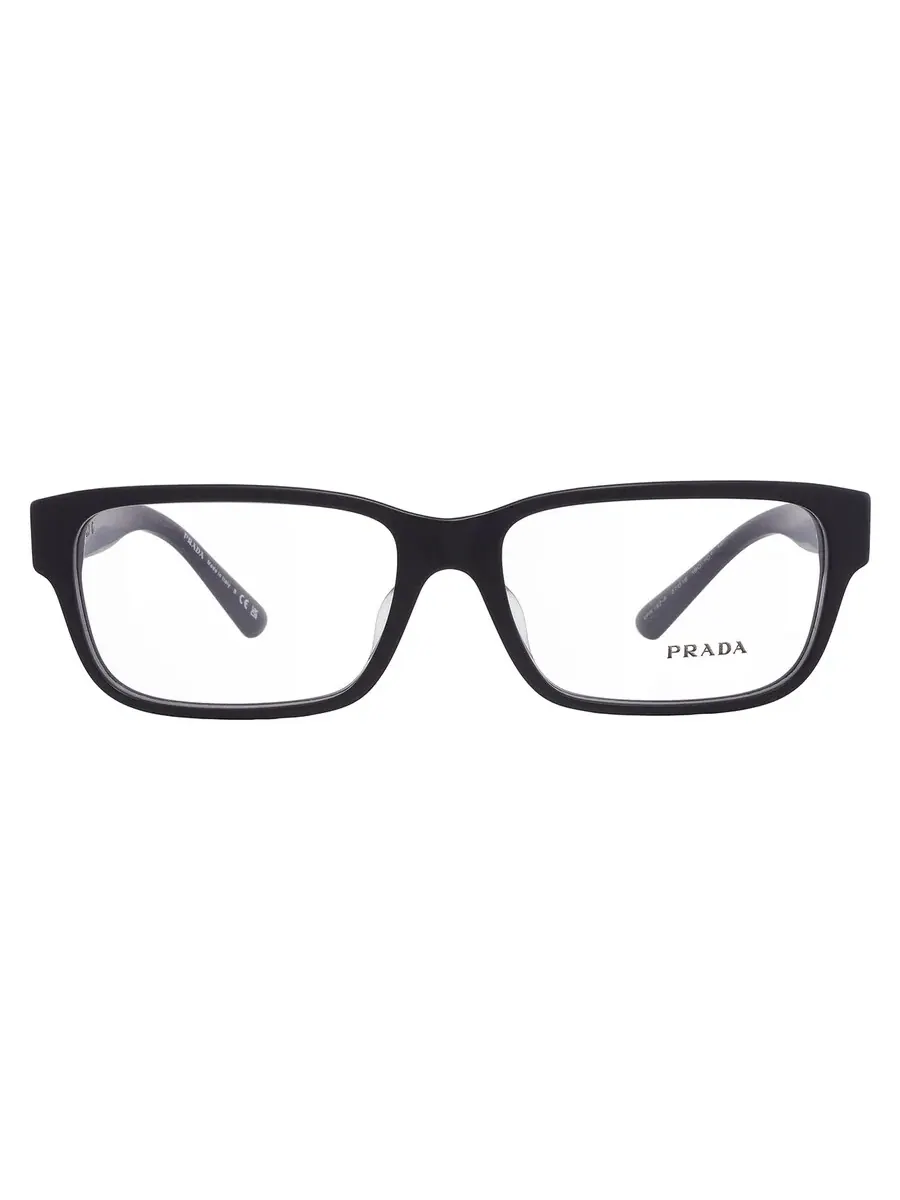 Демонстрационные прямоугольные мужские очки Prada PR 18ZVF 1BO1O1 57