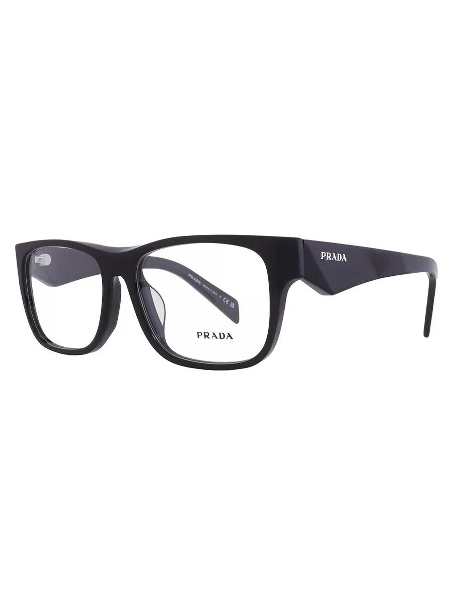 Мужские очки Prada Demo Square PR 22ZVF 16K1O1 56 — изображение 2 из 5, черный