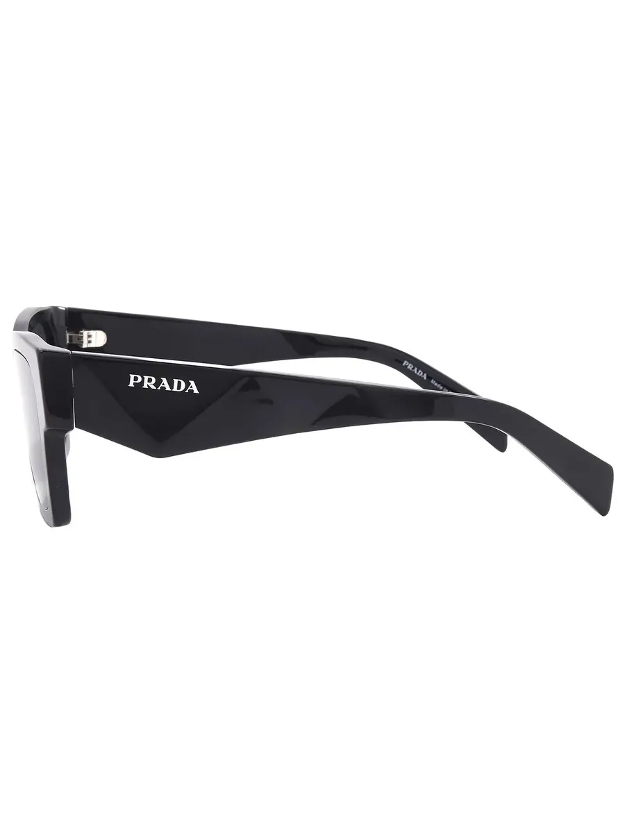 Мужские солнцезащитные очки Prada Grey Square PR A06S 16K08Z 50 — изображение 4 из 6, черный
