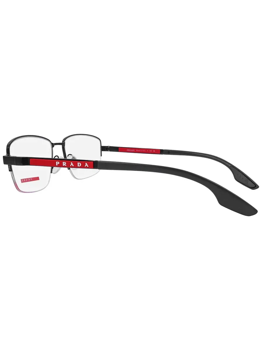 Прямоугольные мужские очки Prada Linea Rossa Demo PS 51OV 1AB1O1 56 — изображение 3 из 3, черный