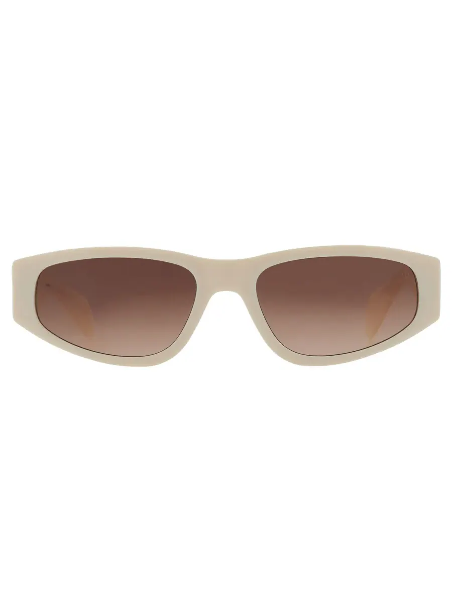 Женские солнцезащитные очки Rag and Bone Brown Cat Eye RNB1047/G/S 02MB/HA 55, крем — бежевый