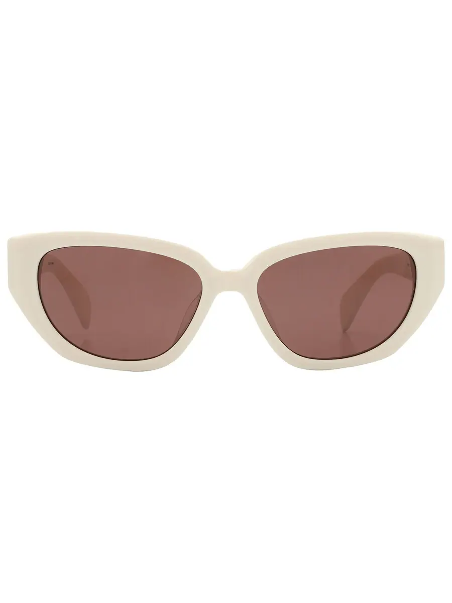 Женские солнцезащитные очки Rag and Bone Brown Cat Eye RNB1055/S 0VK6/70 54 — белый