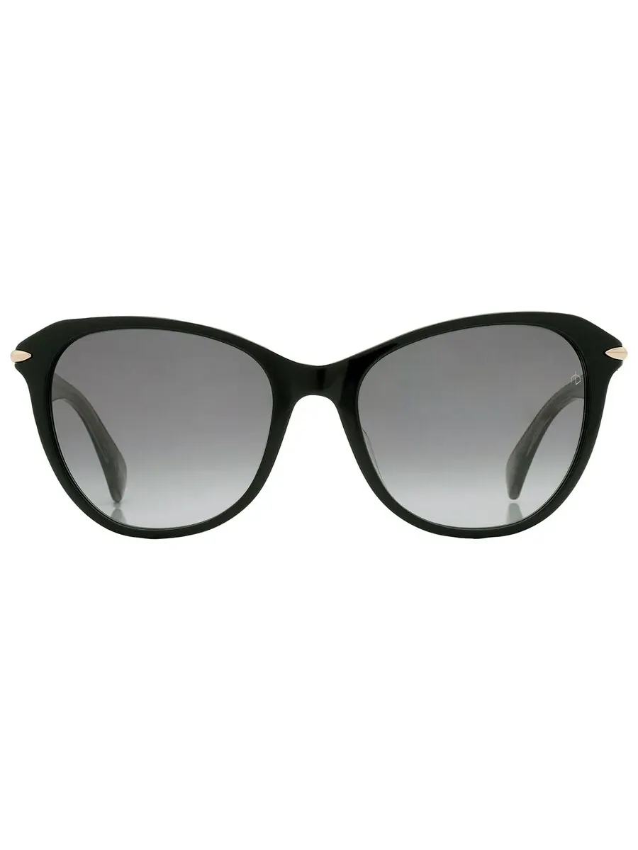 Серые градиентные женские солнцезащитные очки Rag and Bone Cat Eye RNB1060/S 0807/9O 55