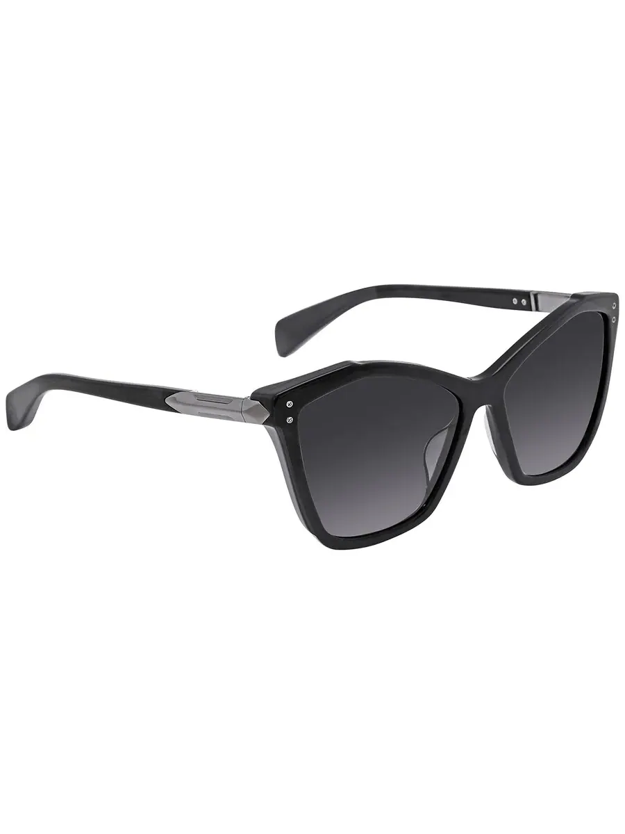 Очки для женщин Rag And Bone Grey Gradient Geometric RNB 1045/G/S 06FQ/9O 57 — изображение 2 из 4, черный
