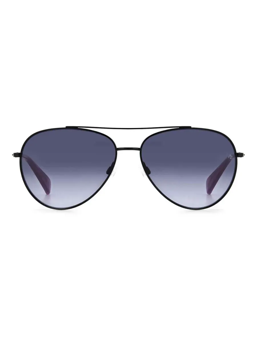 Серые градиентные солнцезащитные очки для женщин Rag and Bone Grey Gradient Pilot RNB1064/G/S 0807/9O 58