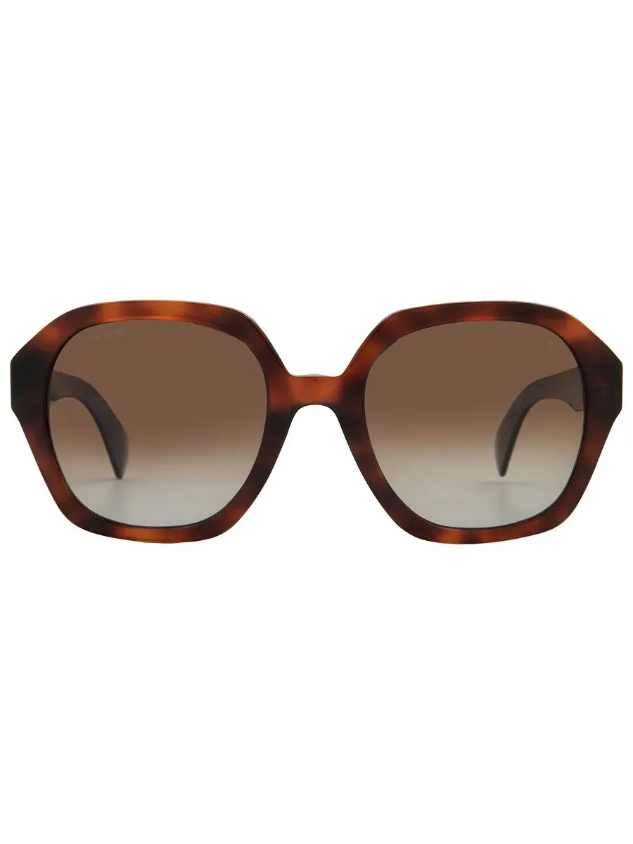 Женские солнцезащитные очки Rag & Bone Brown Gradient Square RNB1063/S 0086/LA 53 Rag And Bone