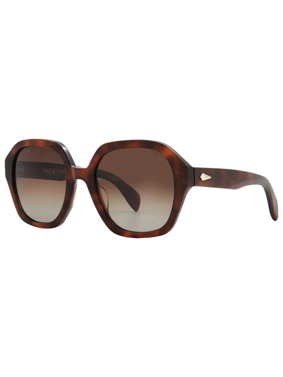 Женские солнцезащитные очки Rag & Bone Brown Gradient Square RNB1063/S 0086/LA 53 Rag And Bone — изображение 2 из 5