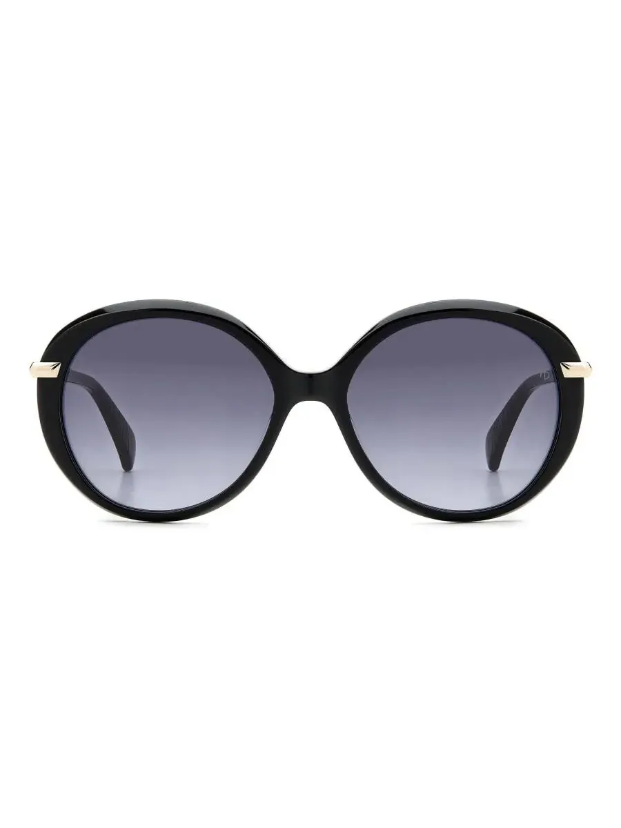 Женские круглые солнцезащитные очки Rag & Bone серого цвета RNB1075/S 0807/9O 56 Rag And Bone