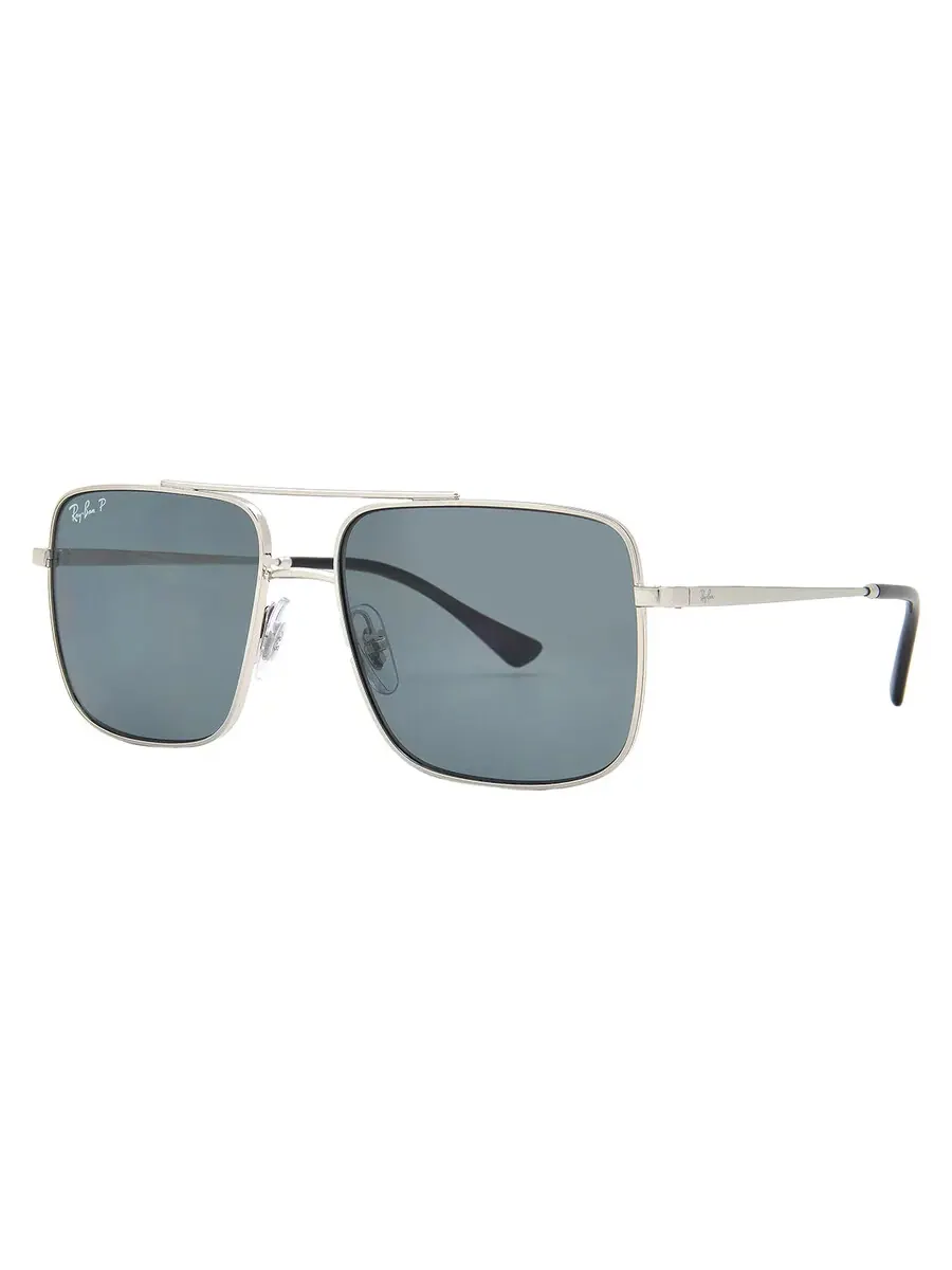 Солнцезащитные очки Ray Ban Ari Поляризованные Темно-серые Квадратные Унисекс RB3758 003/81 54 Ray-Ban — изображение 2 из 5