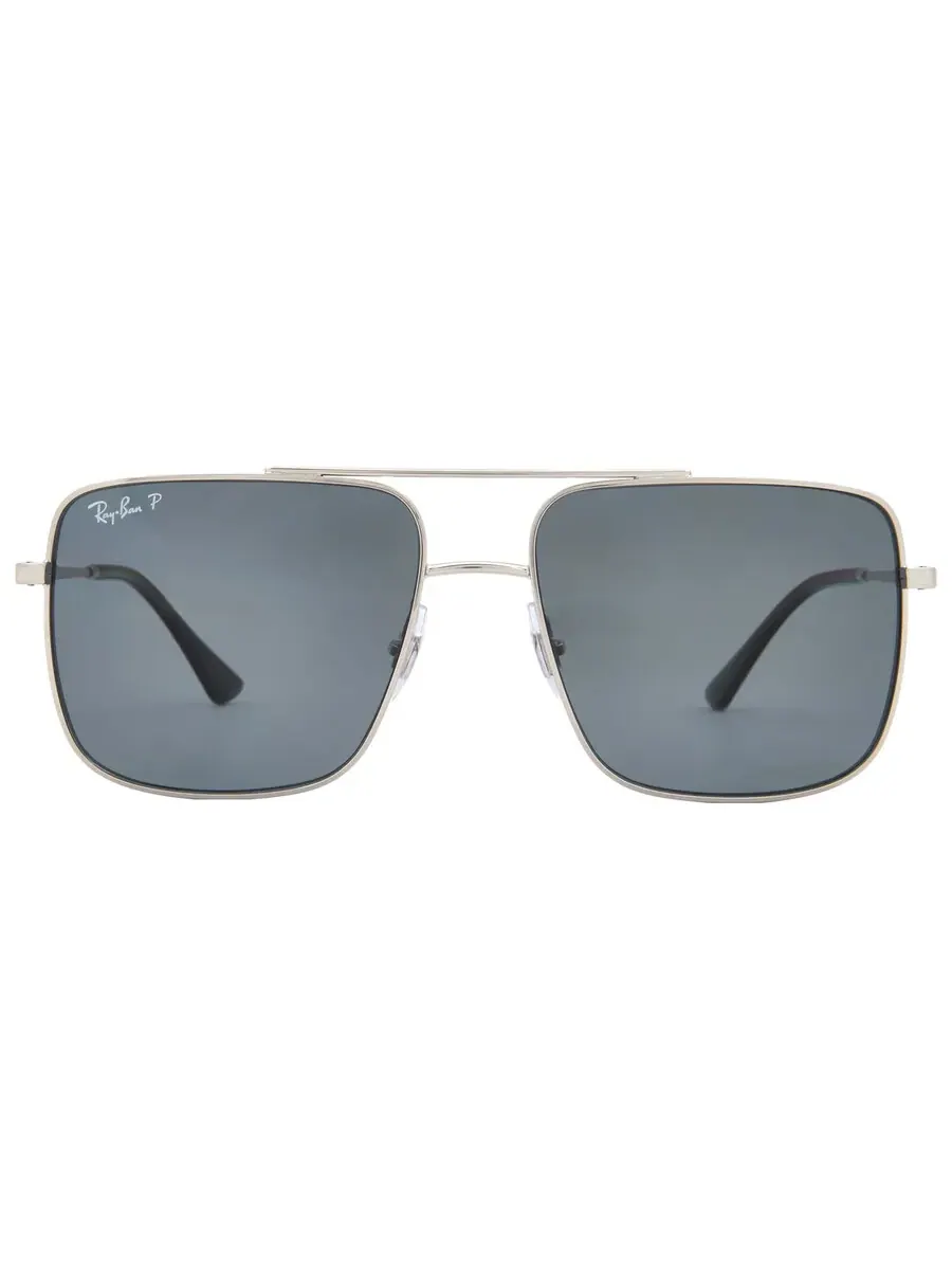 Солнцезащитные очки Ray Ban ARI поляризованные темно-серые квадратные унисекс RB3758 003/81 56 Ray-Ban