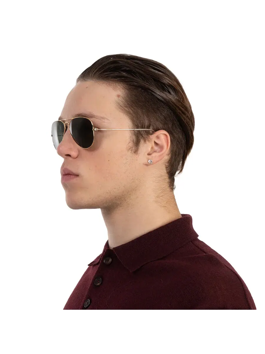 Солнцезащитные очки Ray Ban Aviator Classic Green Classic G-15 унисекс RB3025 L0205 58 Ray-Ban — изображение 2 из 5, зеленый