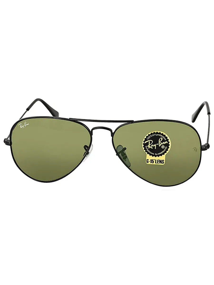 Солнцезащитные очки Ray Ban Aviator Classic Green Classic G-15 унисекс RB3025 L2823 58 Ray-Ban