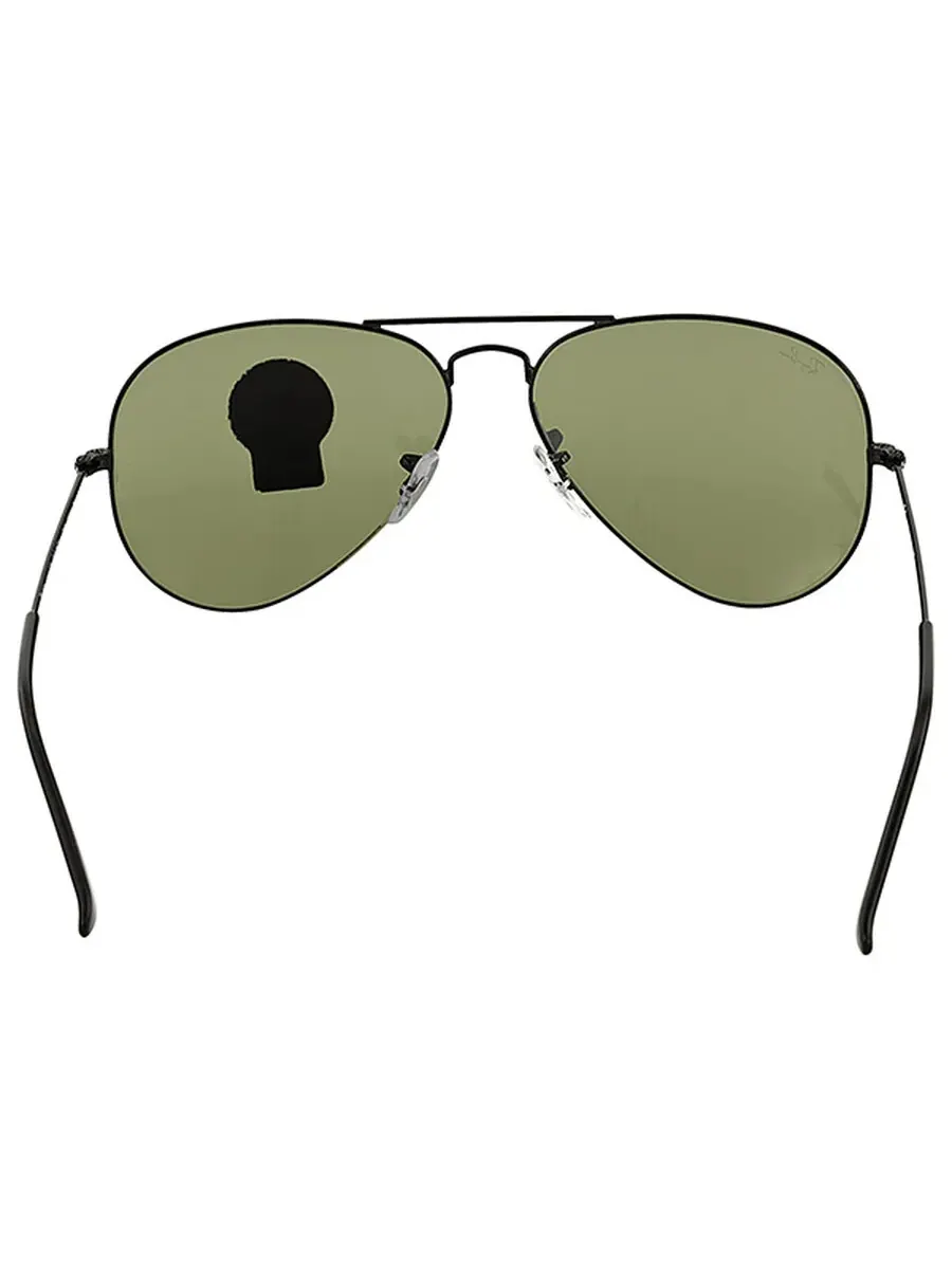 Солнцезащитные очки Ray Ban Aviator Classic Green Classic G-15 унисекс RB3025 L2823 58 Ray-Ban — изображение 3 из 4, черный