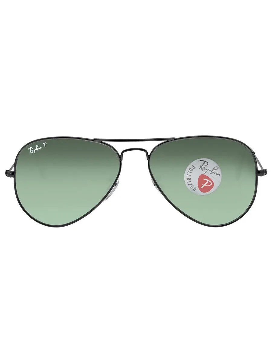 Солнцезащитные очки Ray Ban Aviator Classic Green Polarized унисекс RB3025 002/58 58 Ray-Ban
