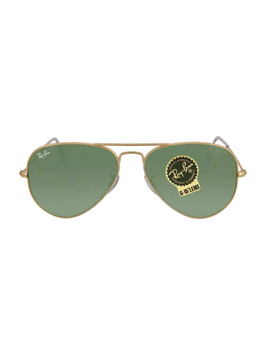 Солнцезащитные очки Ray Ban Aviator Classic Green унисекс RB3025 W3234 55 Ray-Ban