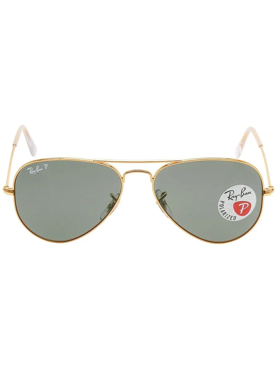 Солнцезащитные очки Ray-Ban Aviator Classic Polarized Green Classic G-15 унисекс RB3025 001/58 55