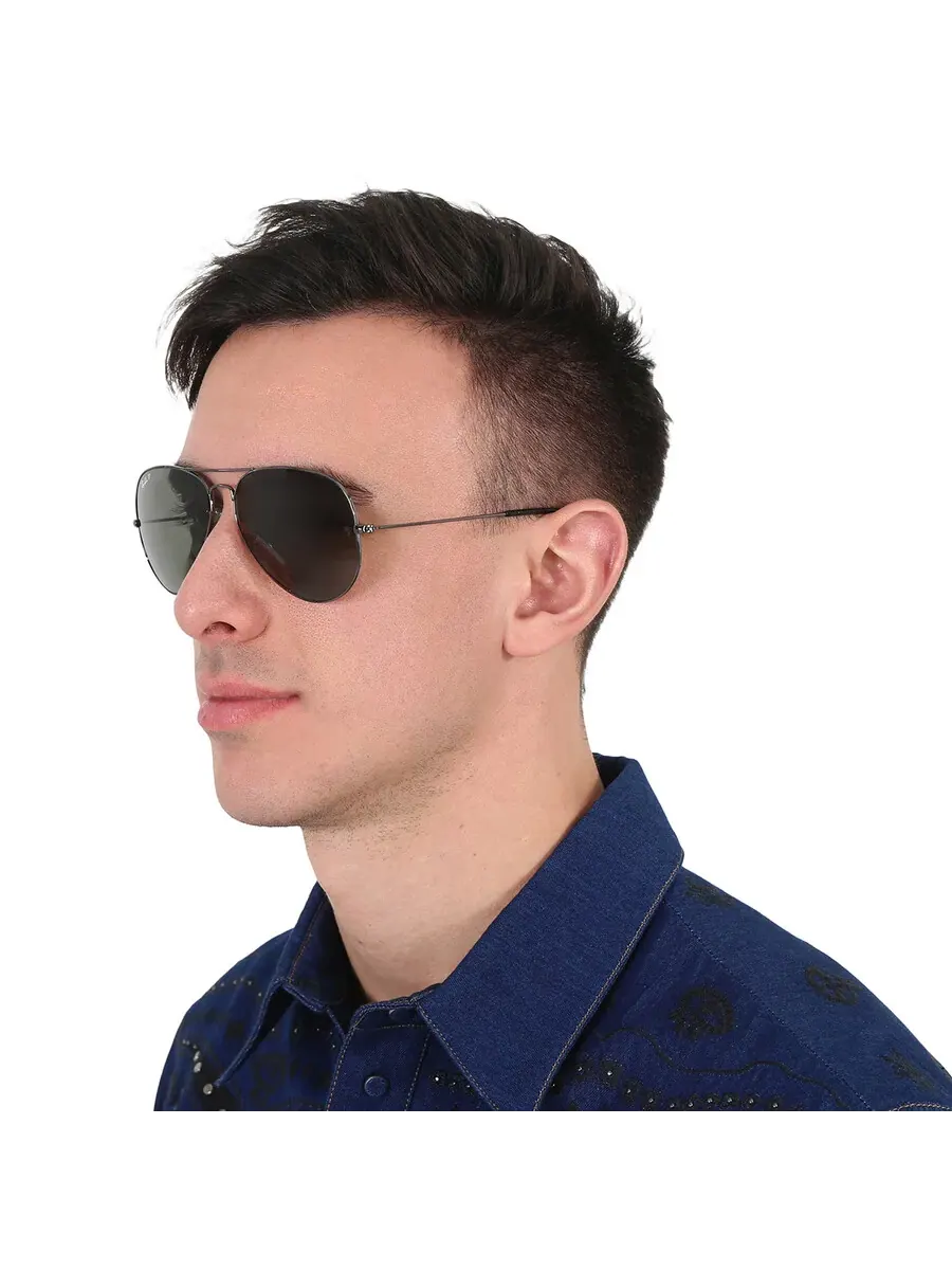 Солнцезащитные очки Ray-Ban Aviator Classic Polarized Green Classic G-15 унисекс RB3025 004/58 62 — изображение 2 из 5