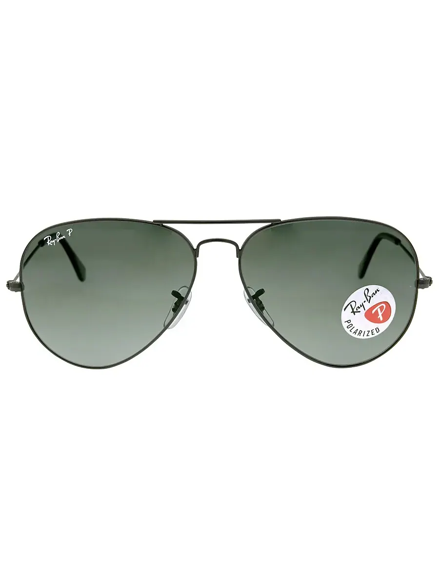 Солнцезащитные очки Ray Ban Aviator Classic Polarized Green унисекс RB3025 002/58 62 Ray-Ban