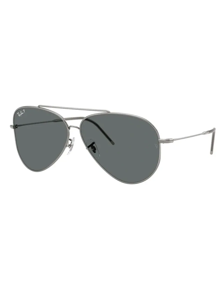 Ray-Ban Солнцезащитные очки Ray Ban Aviator Reverse Polarized Dark Grey Pilot унисекс RBR0101S 004/81 62
