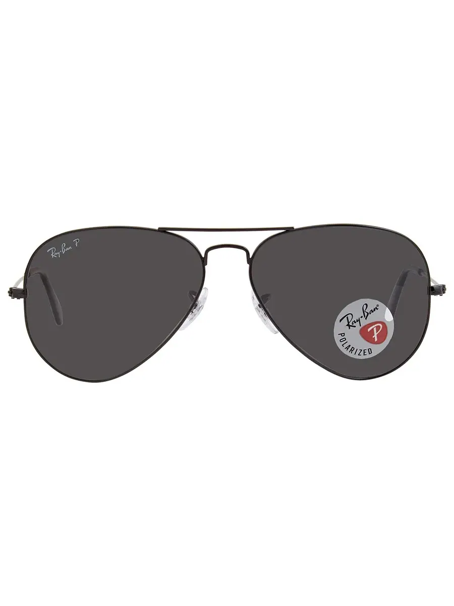 Солнцезащитные очки Ray Ban Aviator Total Black Polarized Black Classic унисекс RB3025 002/48 58 Ray-Ban