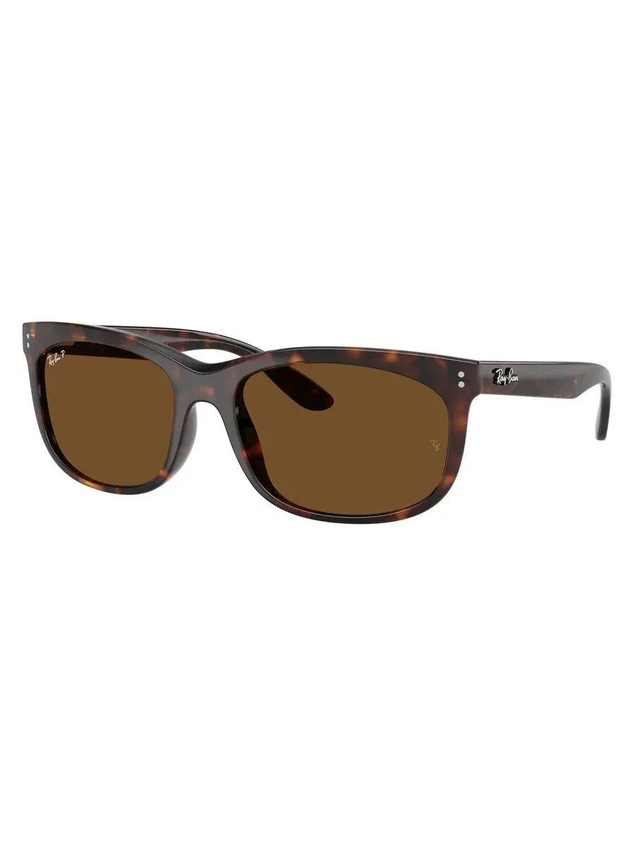 Ray-Ban Солнцезащитные очки Ray Ban BALORETTE поляризованные коричневые квадратные унисекс RB2389F 902/57 60