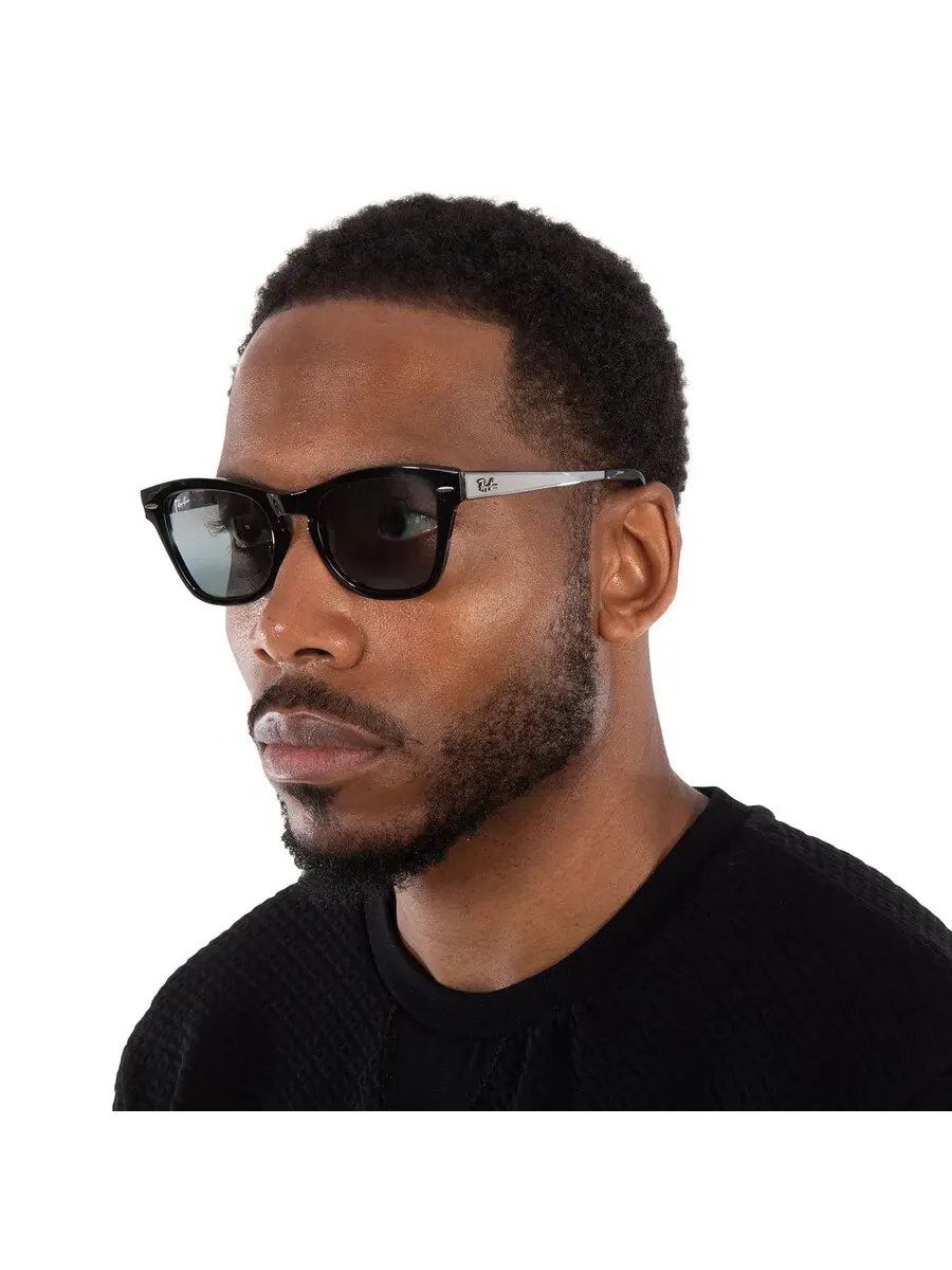 Солнцезащитные очки Ray Ban Blue Vintage Mirror Square унисекс RB0707SM 901/G6 53 Ray-Ban — изображение 2 из 6, синий