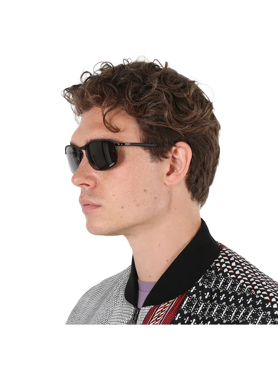 Солнцезащитные очки Ray Ban Chromance Polarized темно-серые прямоугольные унисекс RB3671CH 186/K8 60 Ray-Ban, серый