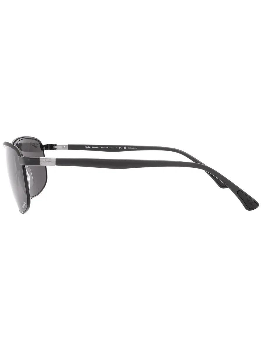 Солнцезащитные очки Ray Ban Chromance Polarized темно-серые прямоугольные унисекс RB3671CH 186/K8 60 Ray-Ban, серый