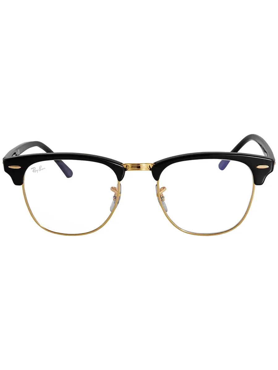 Ray-Ban Солнцезащитные очки Ray Ban Clubmaster Blue-Light Clear унисекс RB3016 901/BF 51