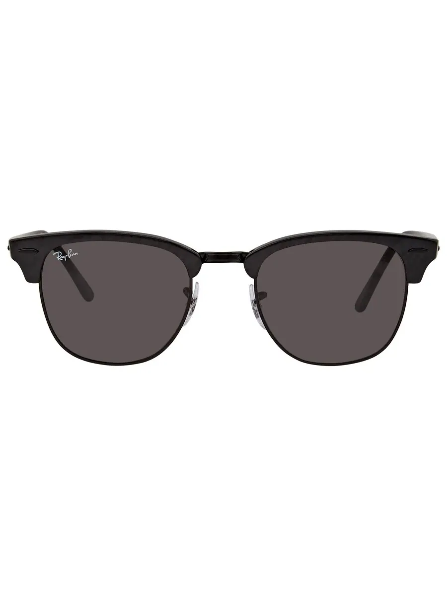 Солнцезащитные очки Ray Ban Clubmaster Marble Dark Grey Square унисекс RB3016 1305B1 51 Ray-Ban