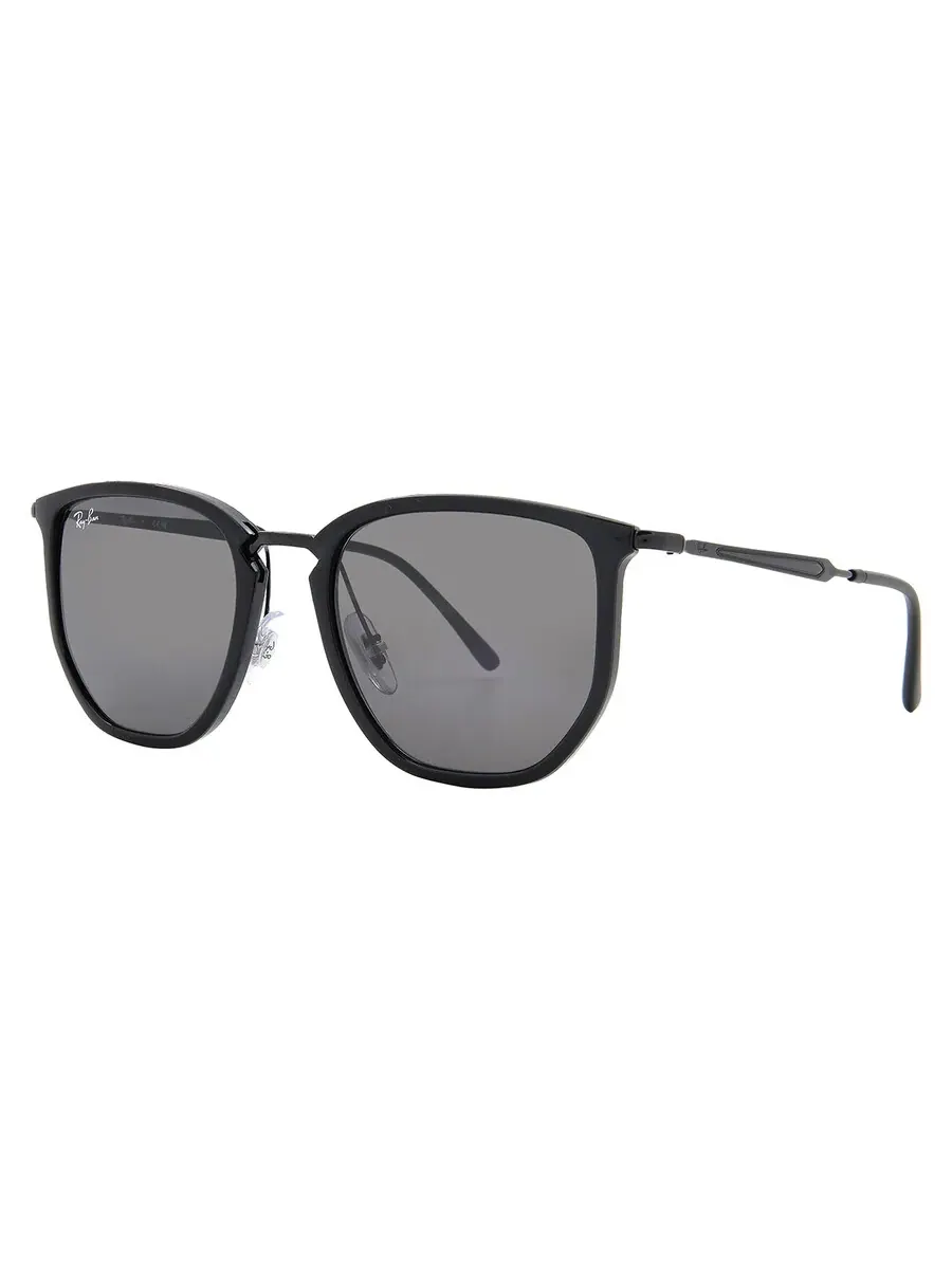 Солнцезащитные очки Ray Ban темно-серые неправильной формы унисекс RB4451 601/B1 53 Ray-Ban — изображение 2 из 5, черный