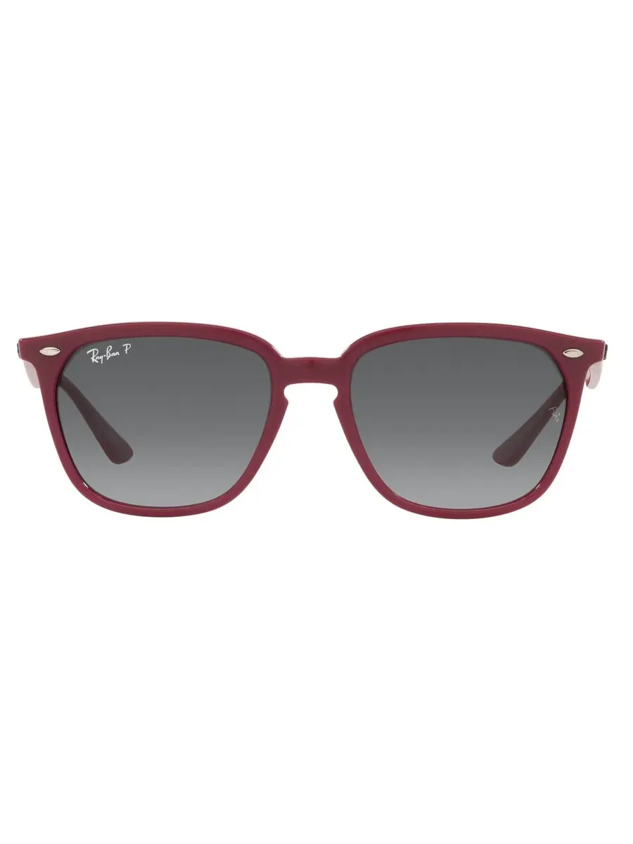 Ray-Ban Солнцезащитные очки Ray Ban серые градиентные поляризованные квадратные унисекс 0RB4362 6383T3 55