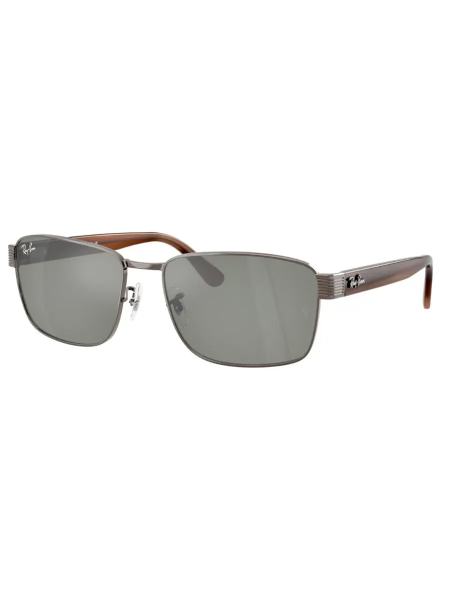Ray-Ban Очки солнцезащитные унисекс Ray Ban зеленые прямоугольные RB3750 925940 59